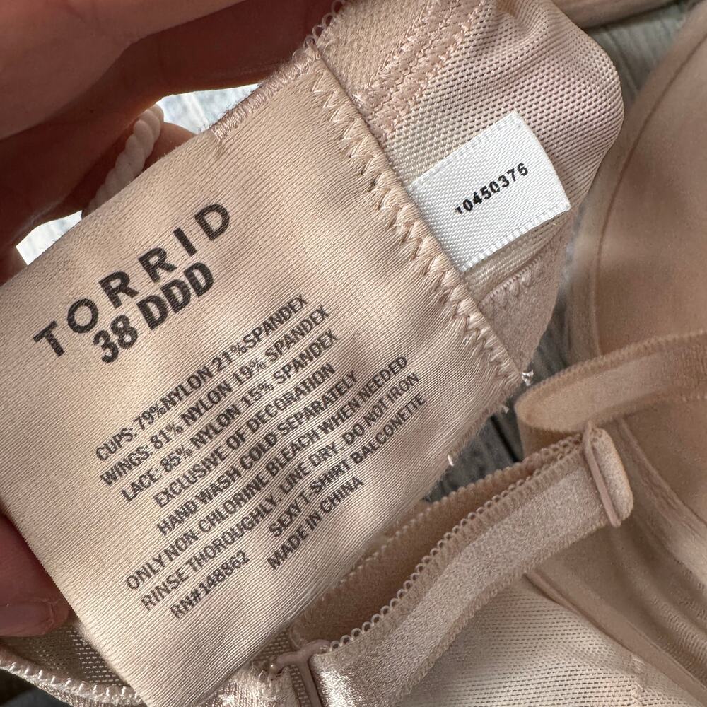 Torrid Perfect T-Short Bra Nude 38DDD Full Coverage - Picture 4 of 4
